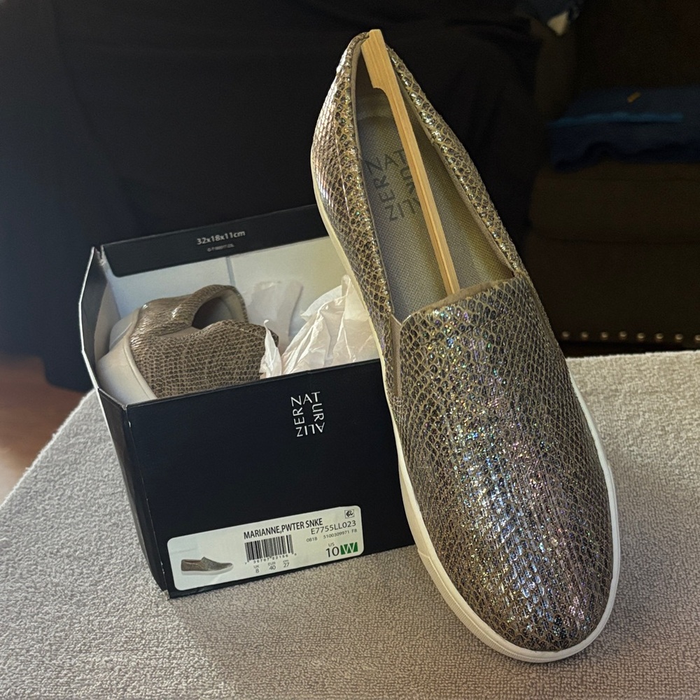 Naturalizer Women's Shimmering Slip-On Sneakers